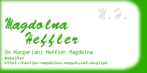 magdolna heffler business card
